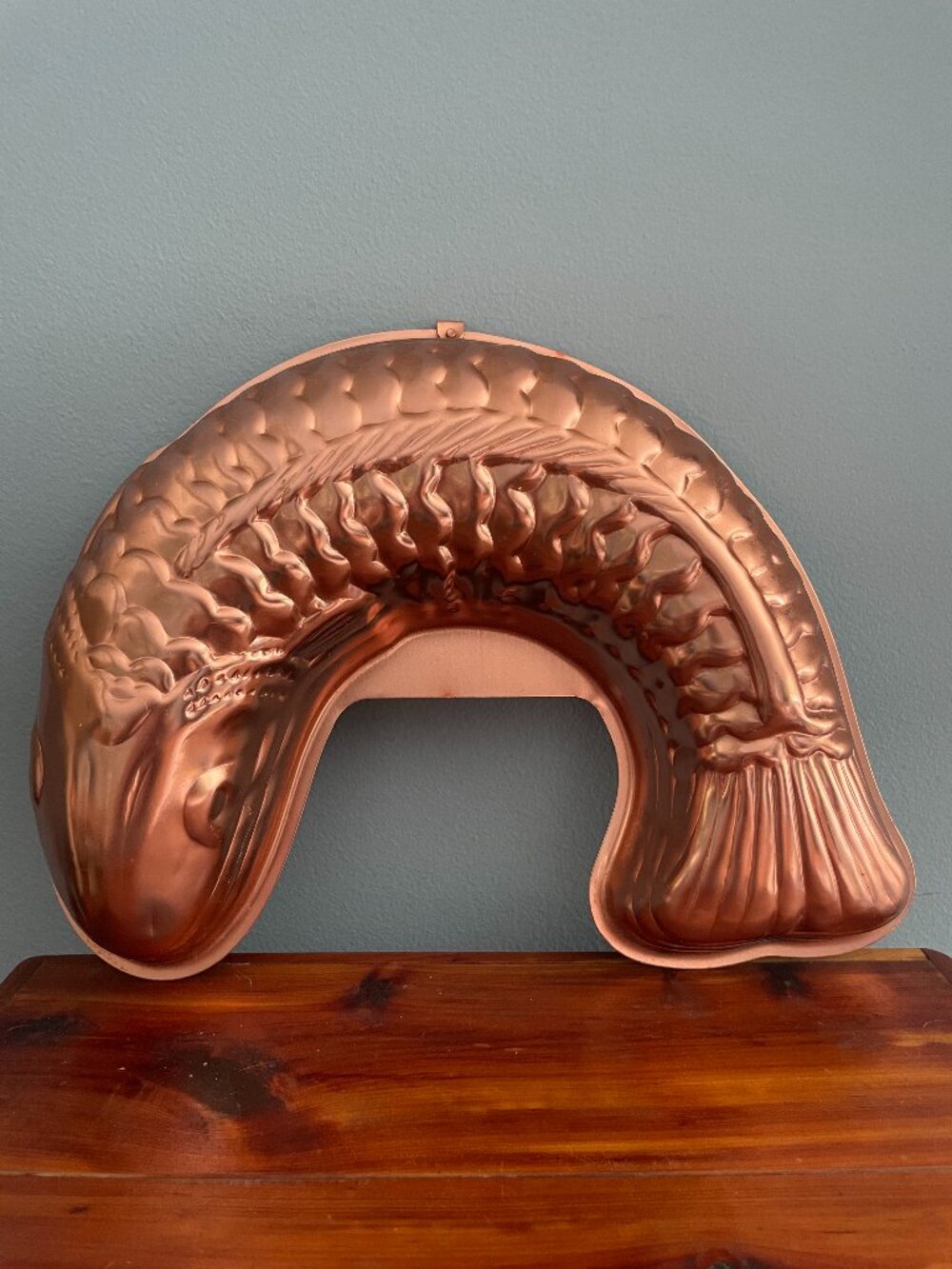 Vintage Fish Koi Copper Mold Wall Hanging
